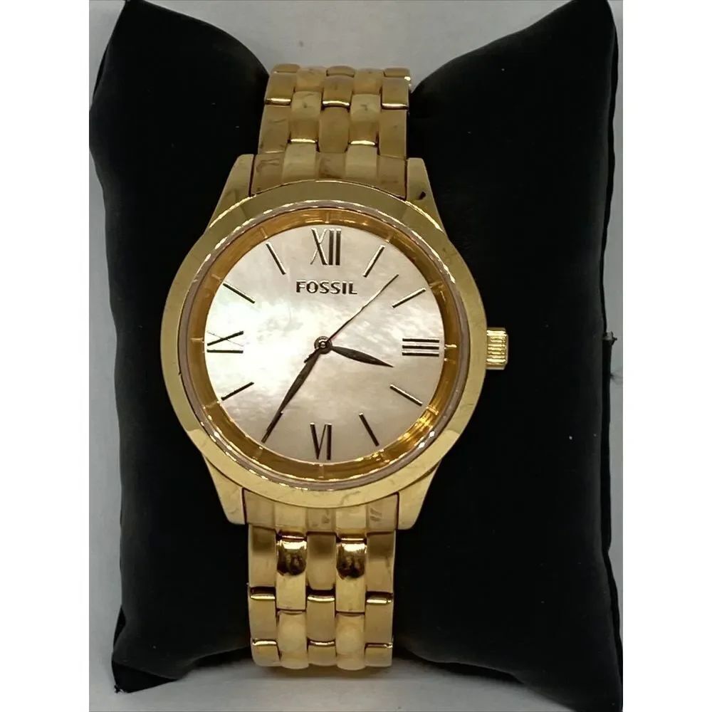 Fossil Ainsley Ro BQ1756 Women's Stainless Steel Analog Dial Quartz Watch LB345